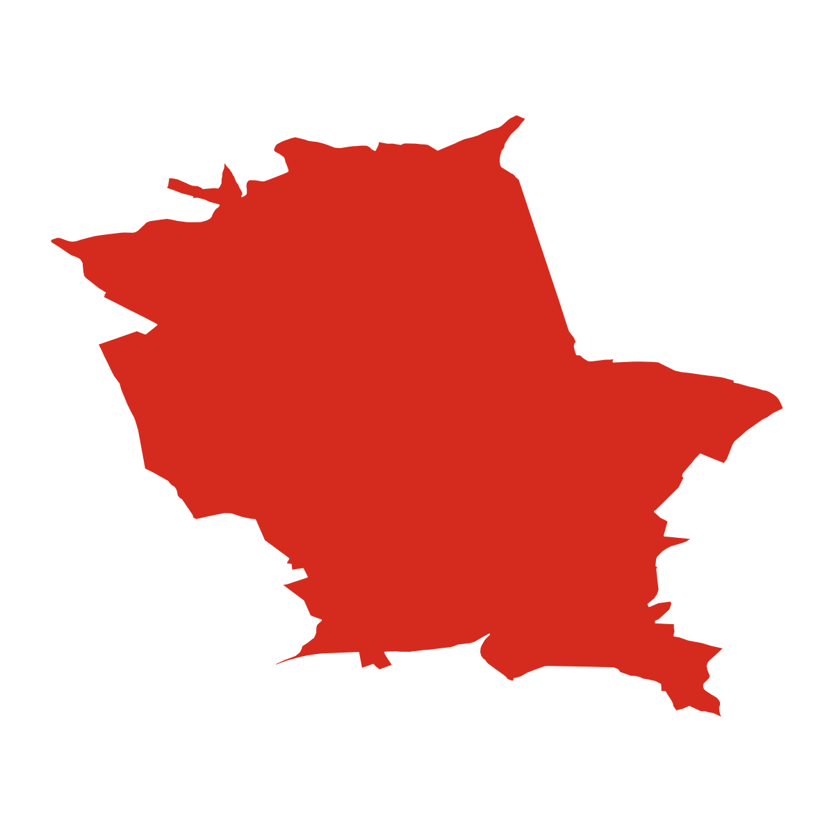 Stará Chodovská boundary map
