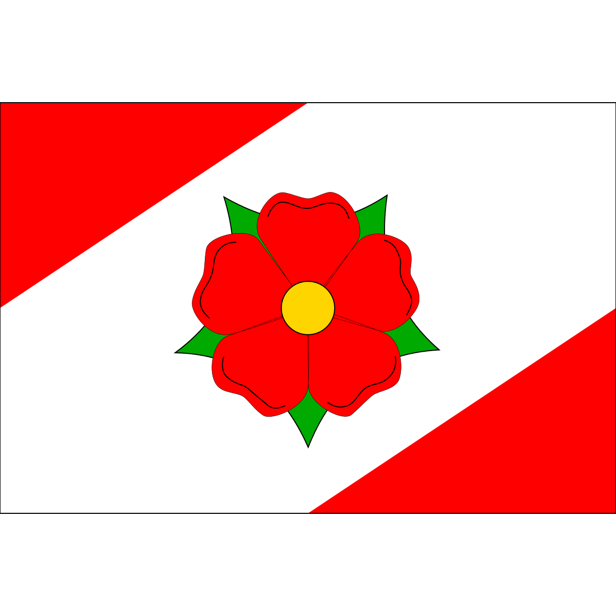 Flag of Staré Hutě, South Bohemian Region