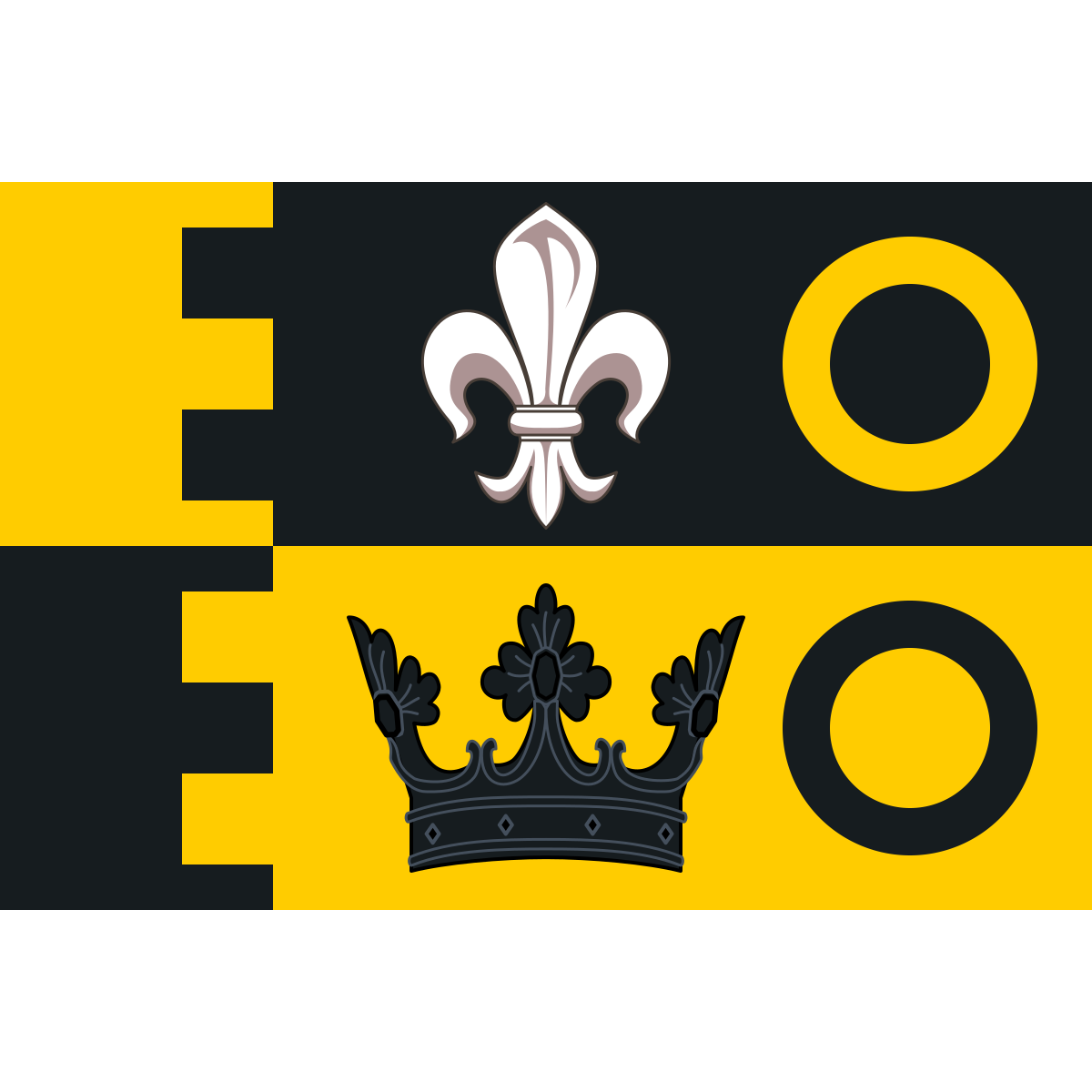 Flag of Staré Místo, Hradec Králové Region