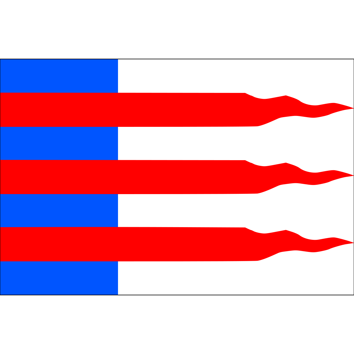Flag of Staré, Ústí nad Labem Region