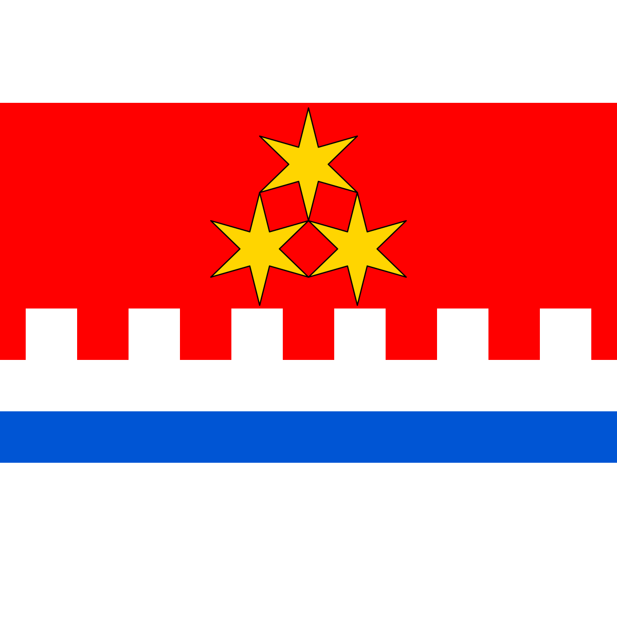 Flag of Starosedlský Hrádek, Central Bohemian Region