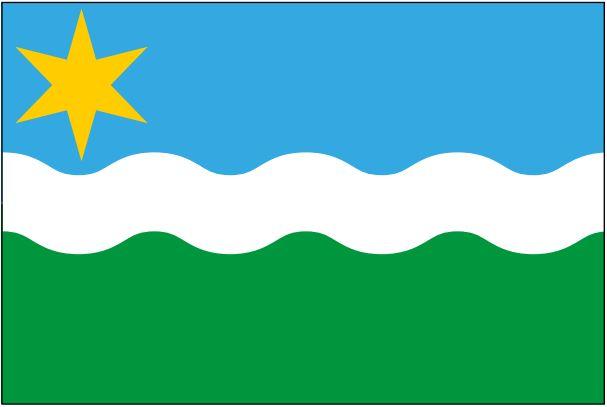 Flag of Štěchovice, South Bohemian Region