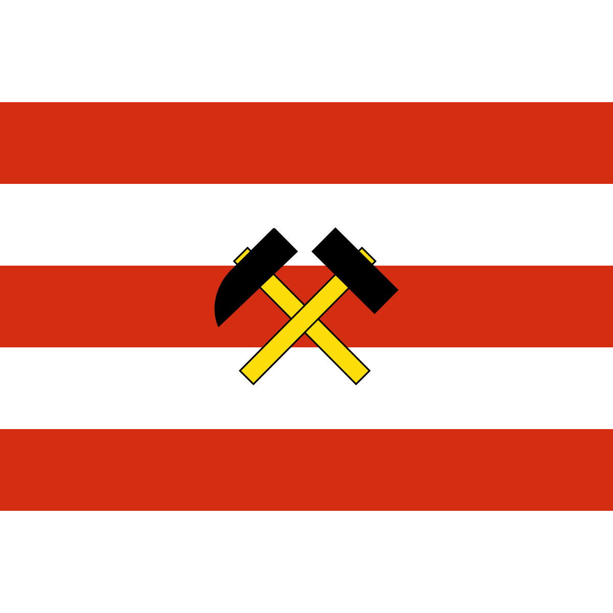 Flag of Stráň, Karlovy Vary Region