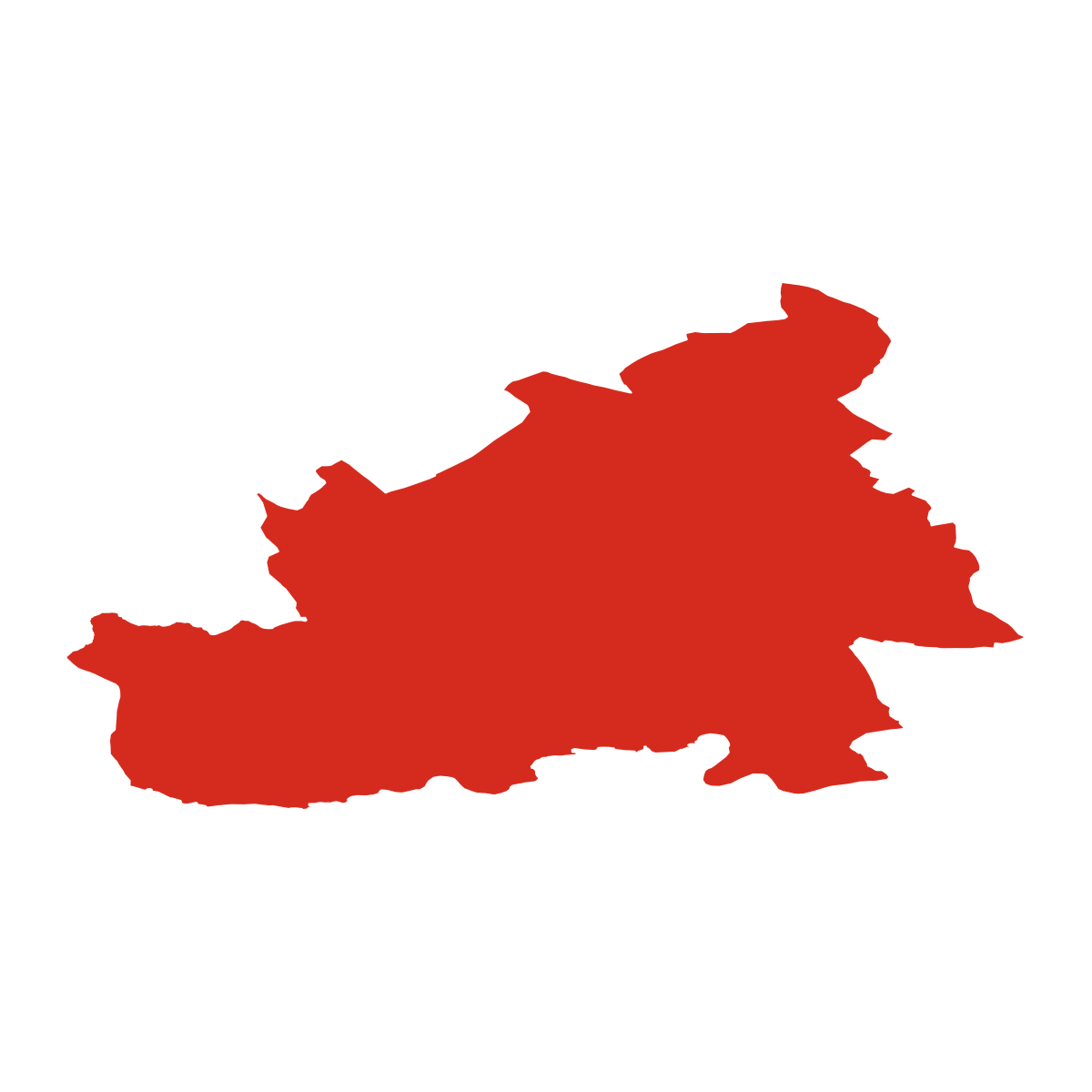 Střelice boundary map