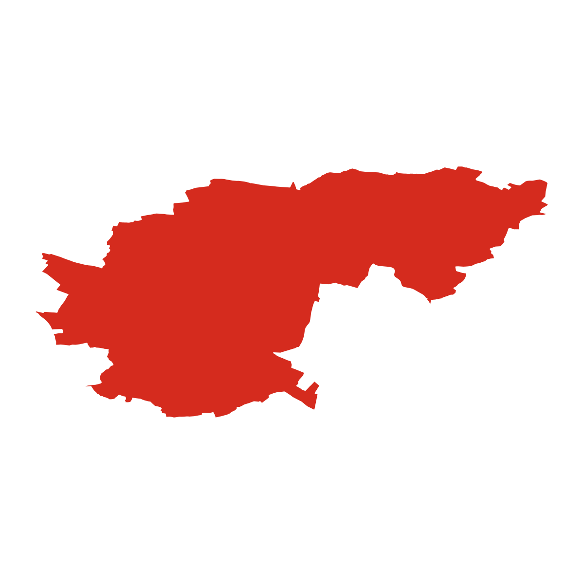 Střelské Hoštice boundary map