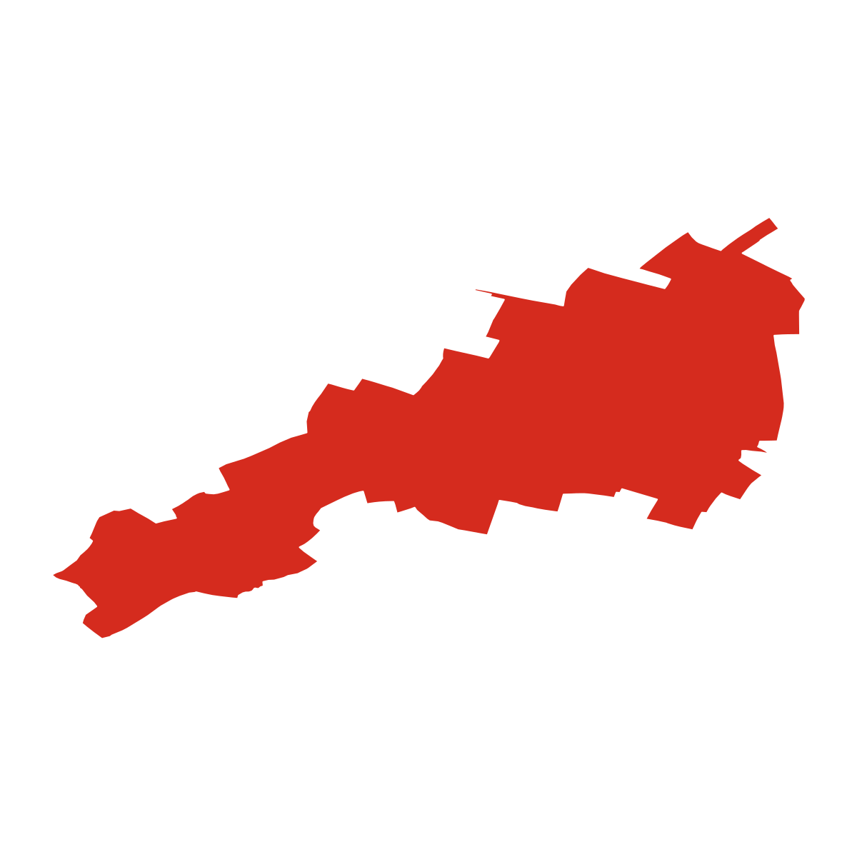 Střezetice boundary map