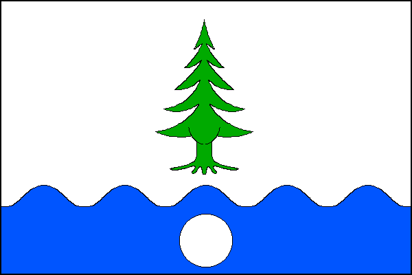 Flag of Stříbrná, Karlovy Vary Region