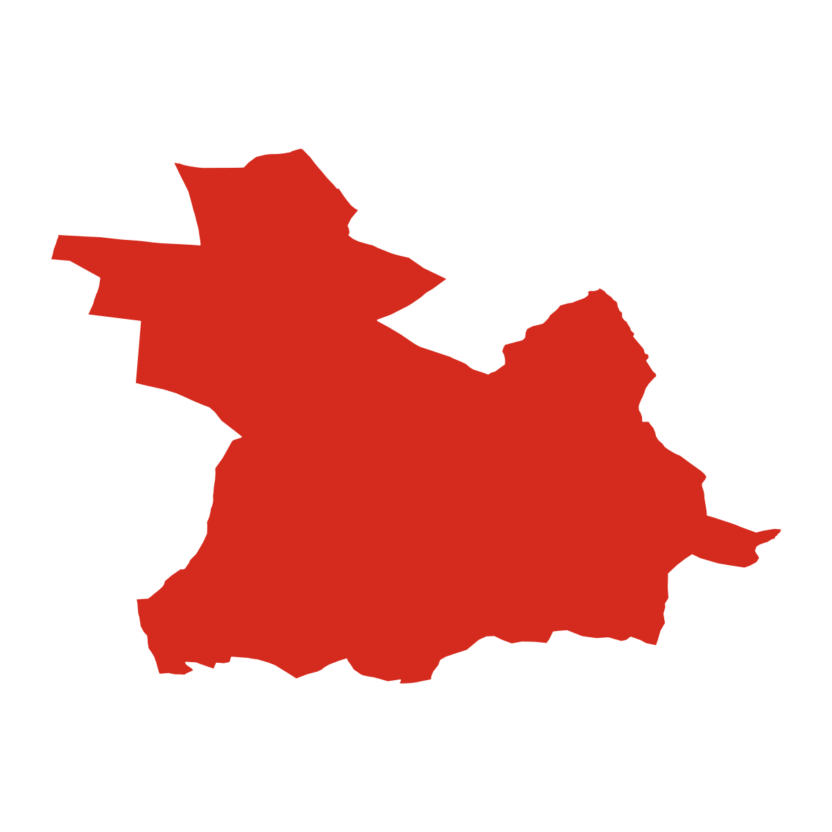 Střítež boundary map