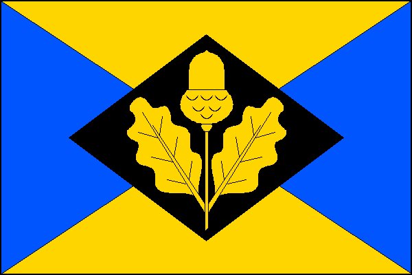 Flag of Stupava, Zlín Region