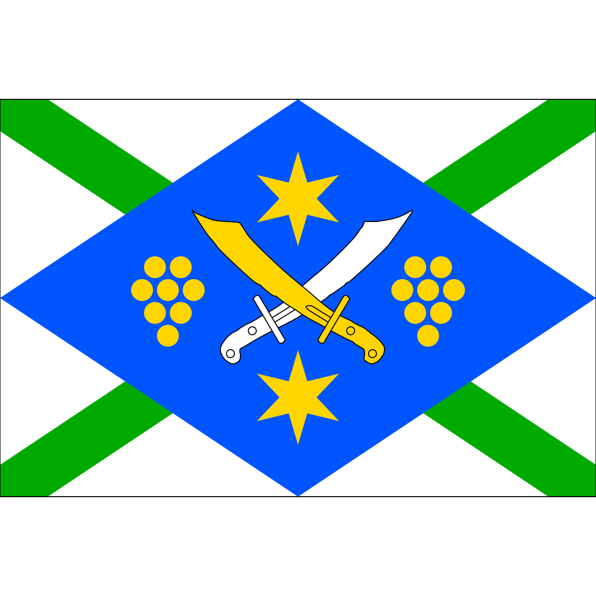 Flag of Svárov, Zlín Region