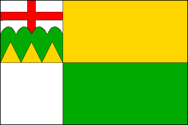 Flag of Svatoňovice, Liberec Region