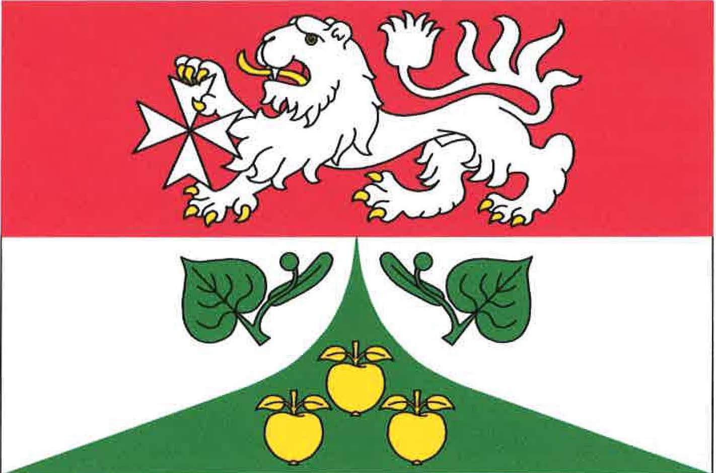 Flag of Světlá pod Ještědem, Liberec Region