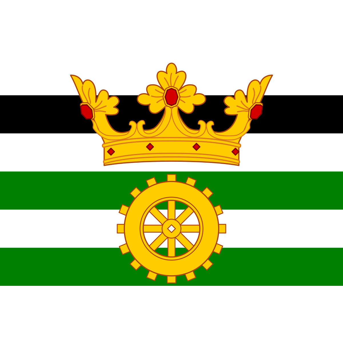 Flag of Svojkovice, Plzeň Region