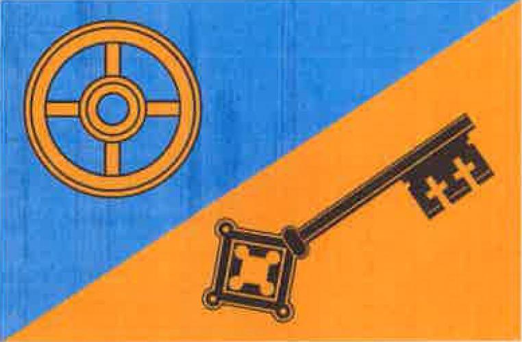 Flag of Tažovice, South Bohemian Region