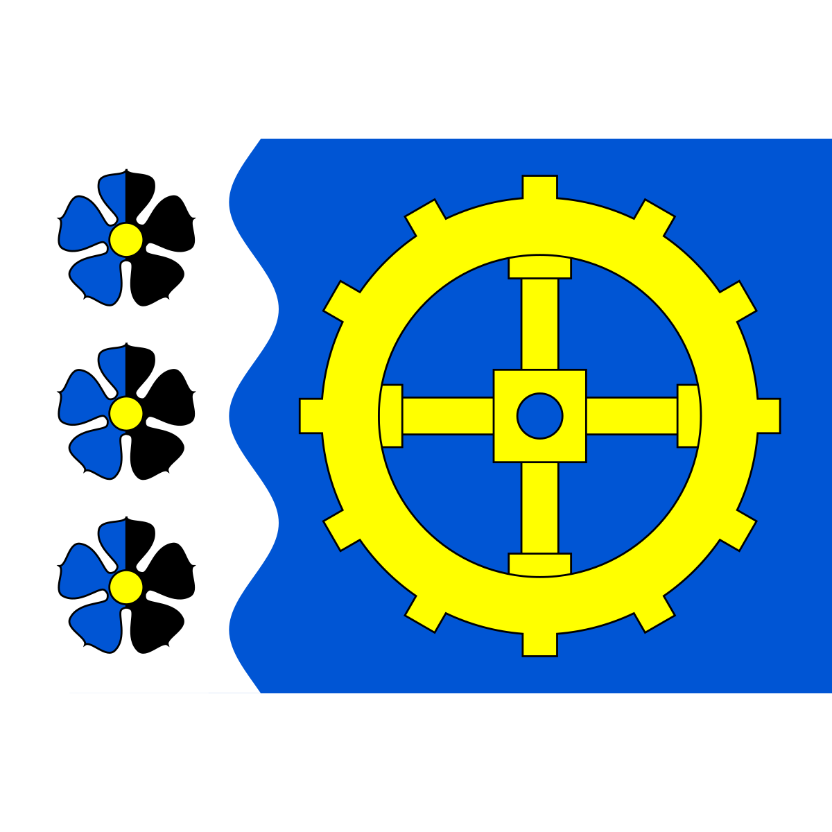 Flag of Teplička, Karlovy Vary Region