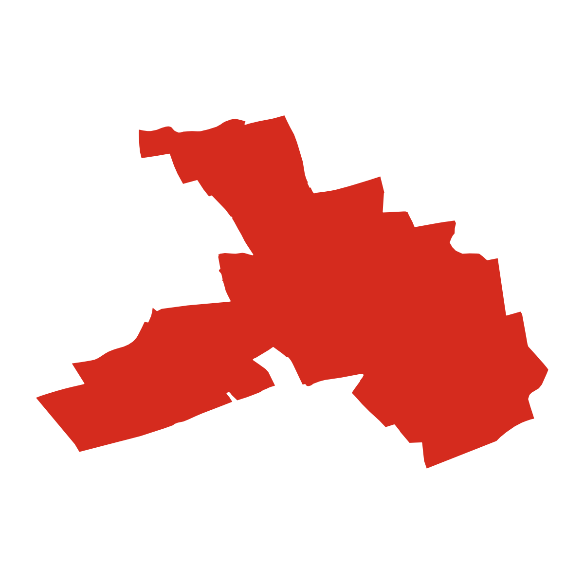 Těšice boundary map