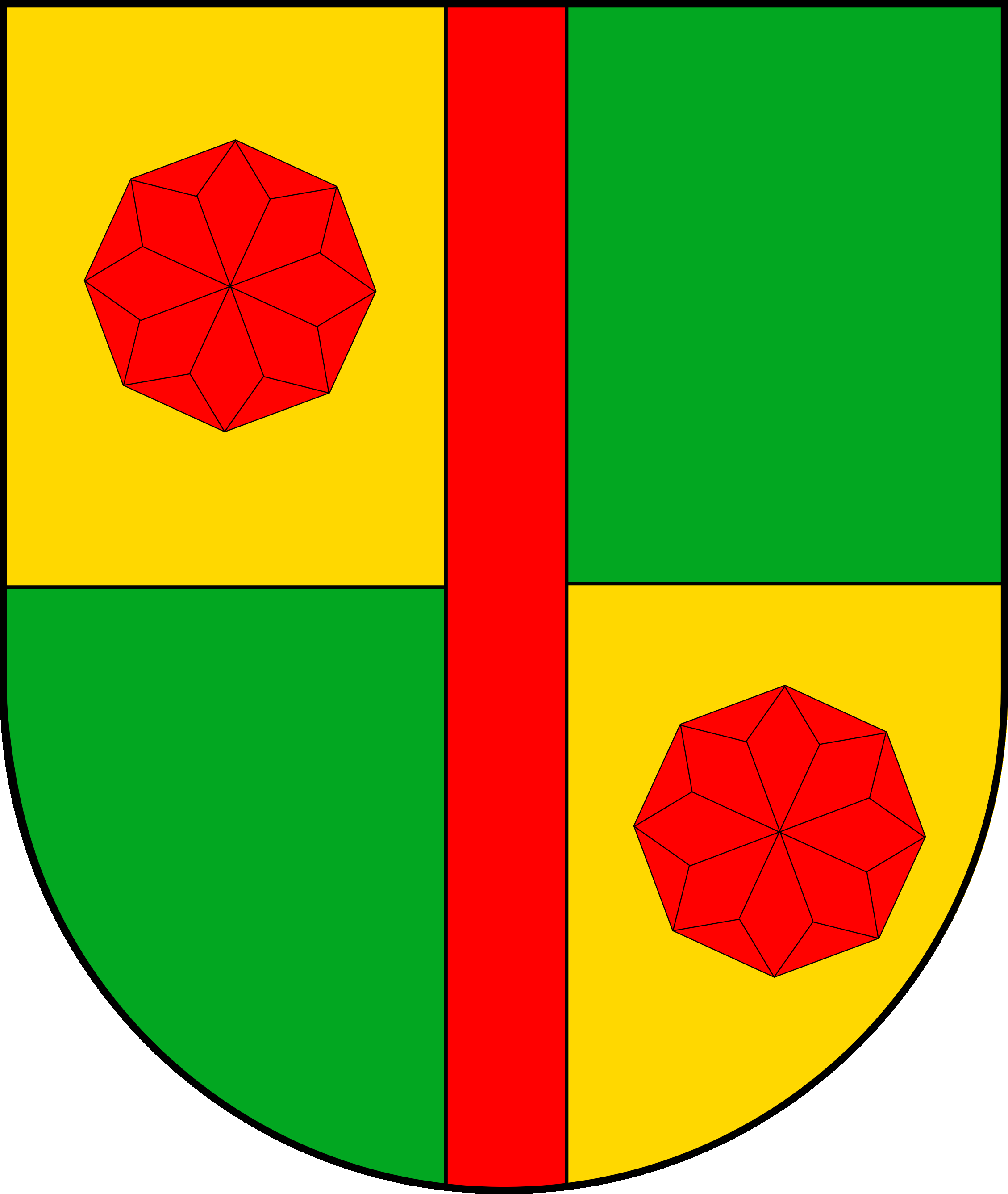 Coat of arms of Těšínky, Central Bohemian Region