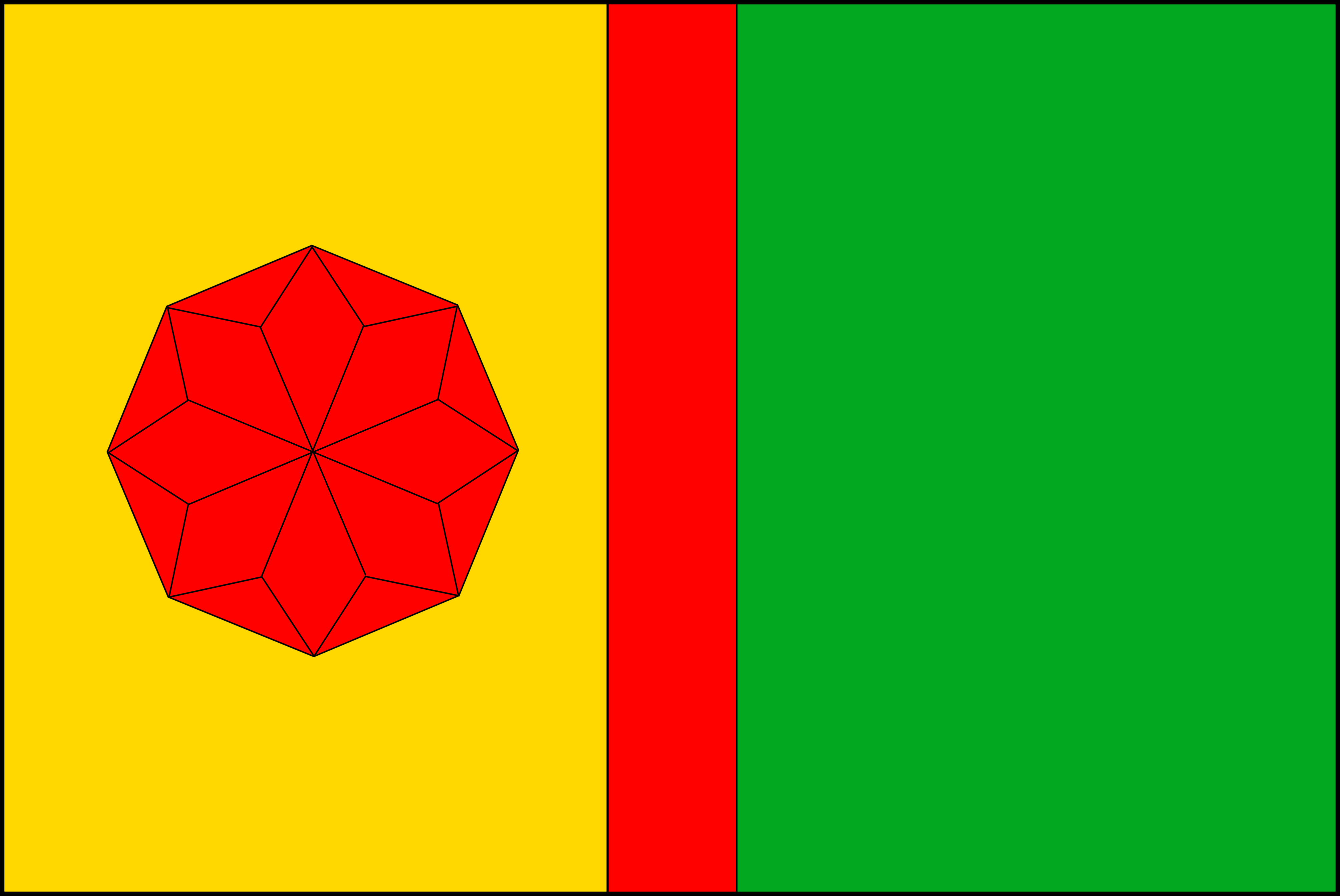 Flag of Těšínky, Central Bohemian Region