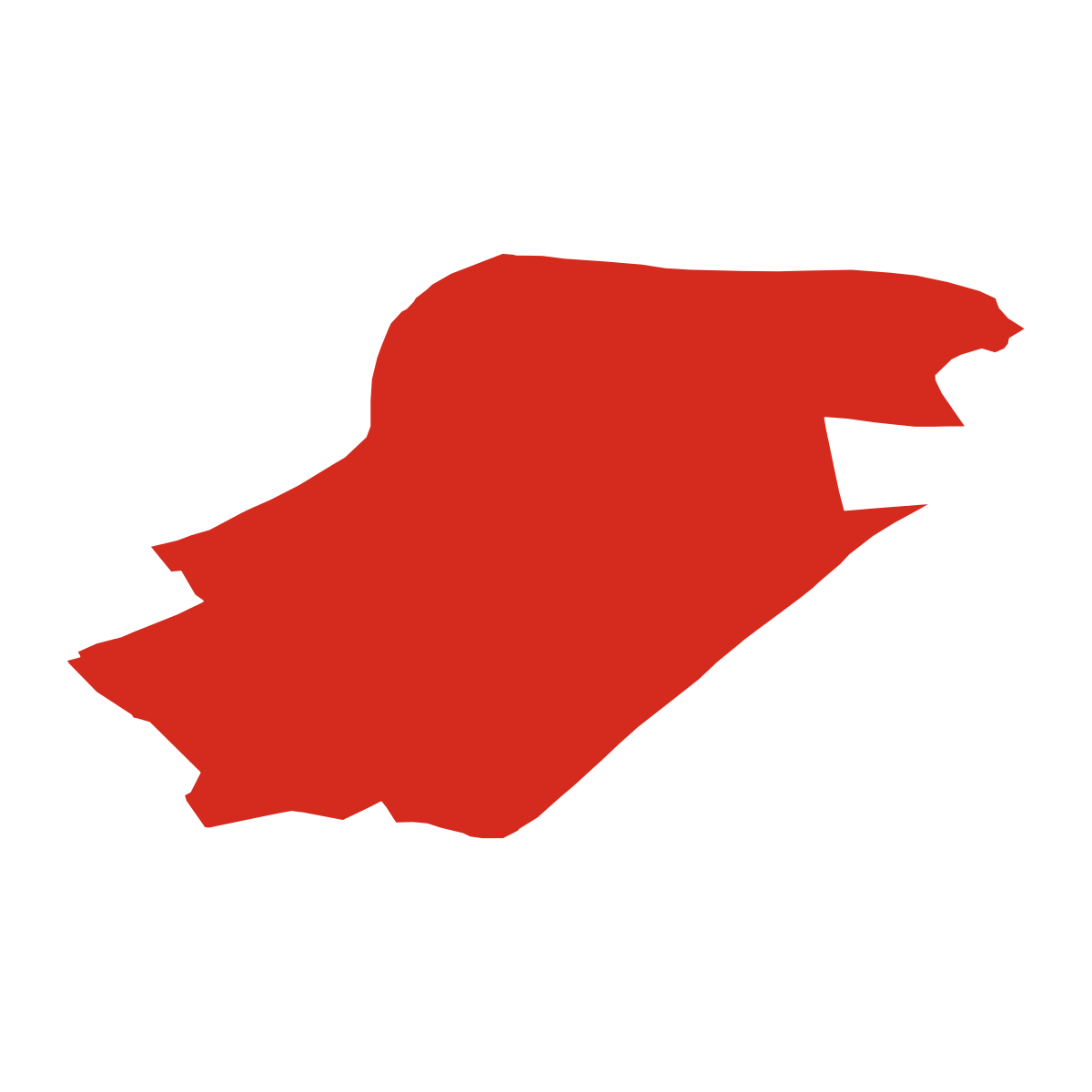 Těšovice boundary map