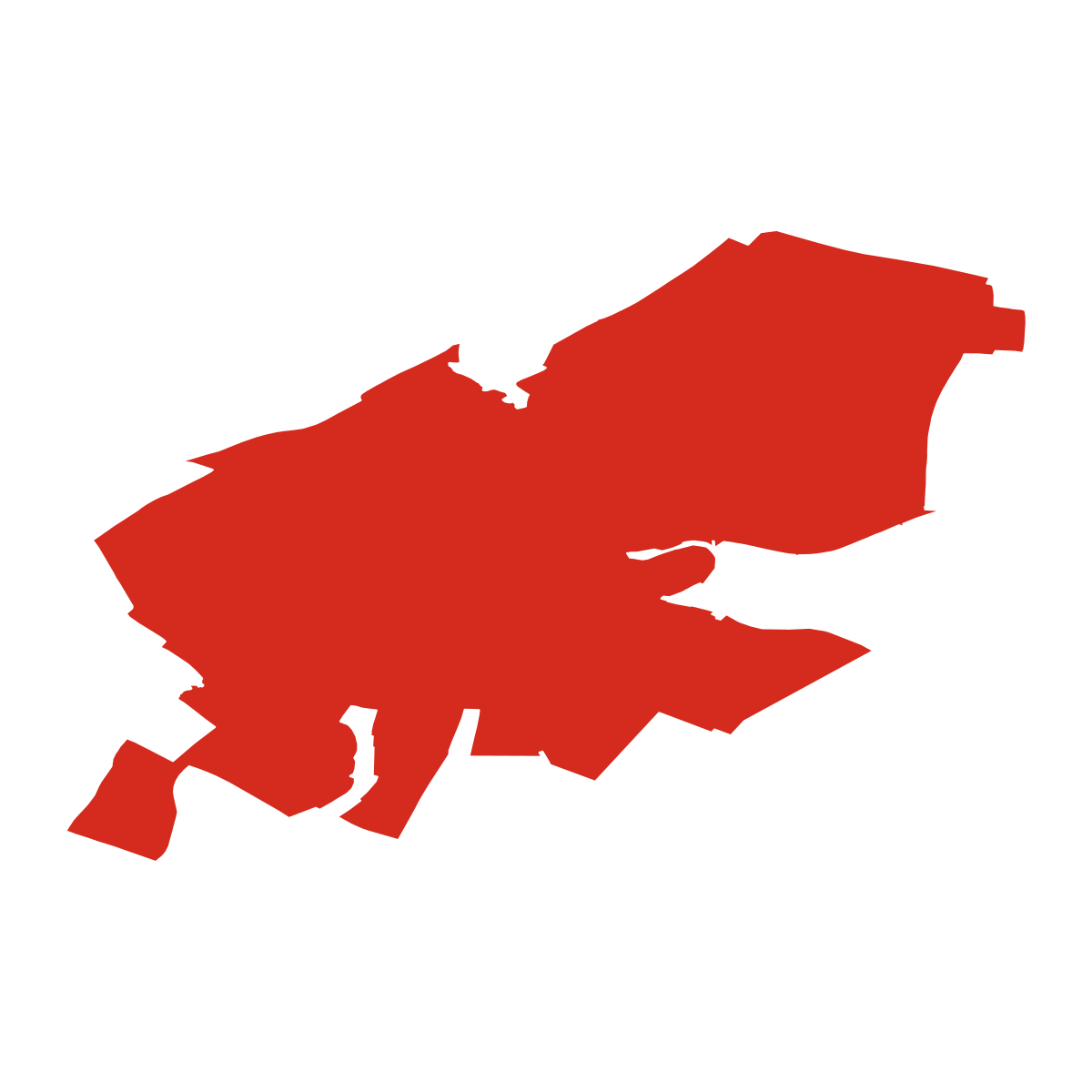 Třebešice boundary map
