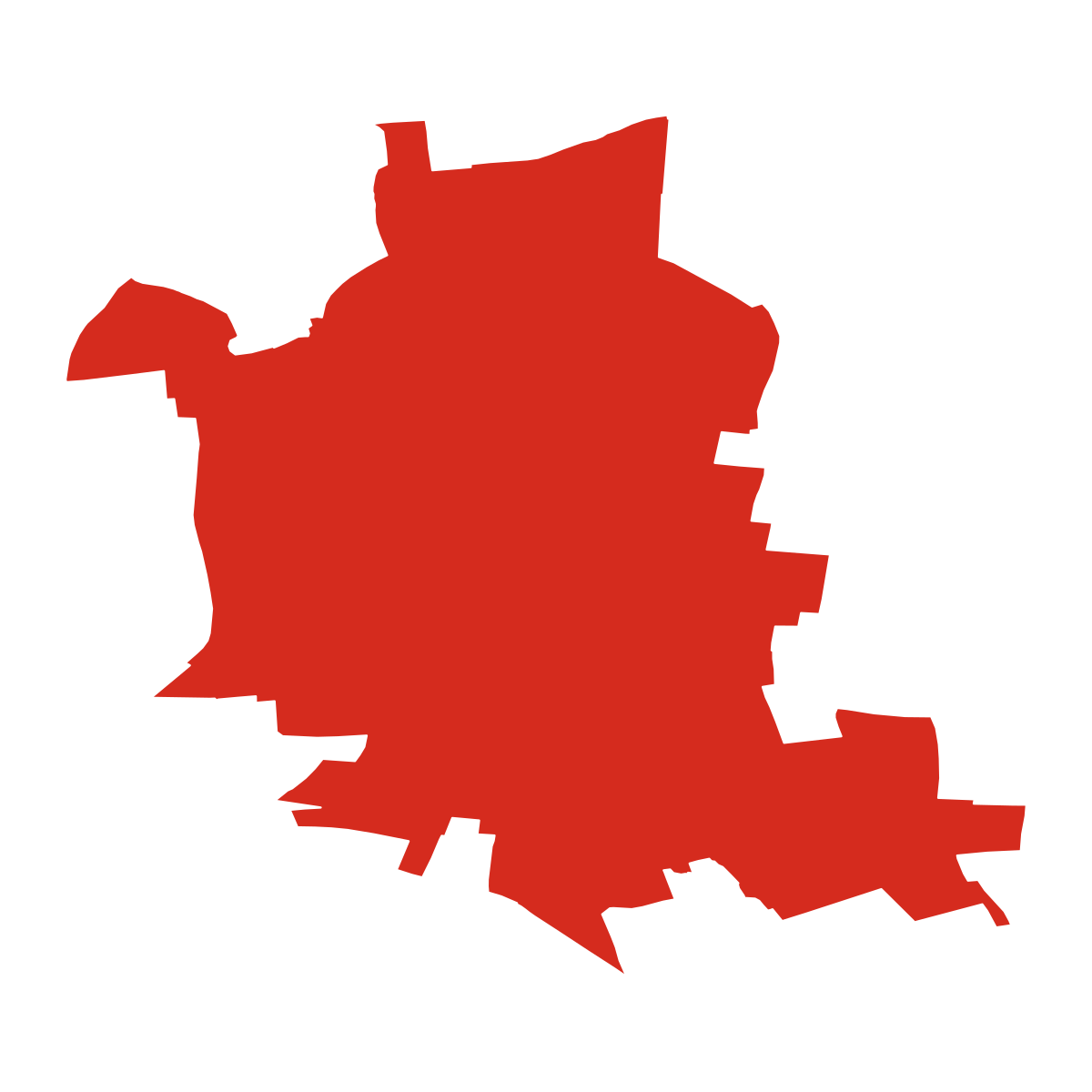 Třebosice boundary map