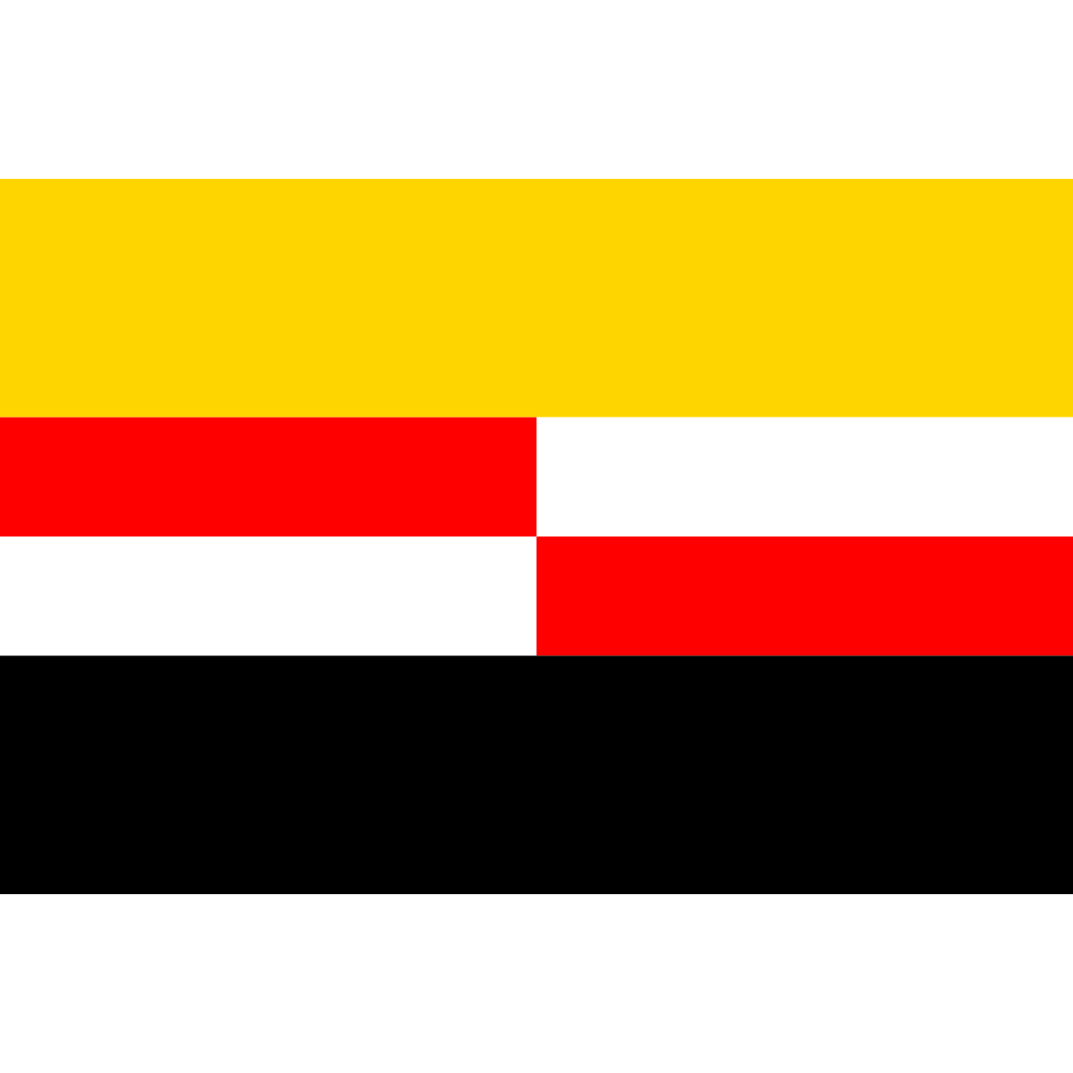 Flag of Třenice, Central Bohemian Region
