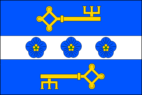 Flag of Truskovice, South Bohemian Region