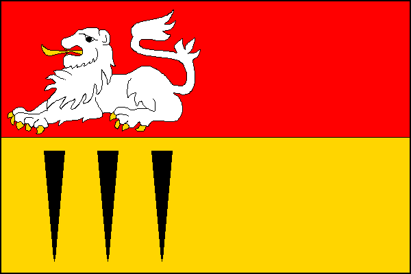 Flag of Tuchoměřice, Central Bohemian Region