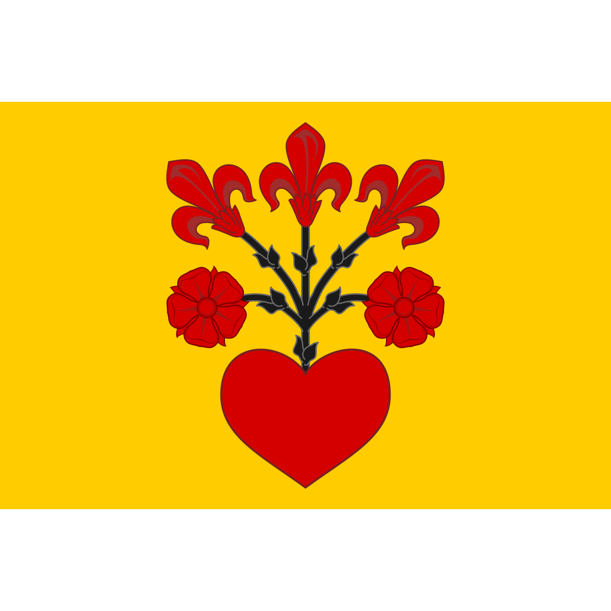 Flag of Uhelná, Olomouc Region