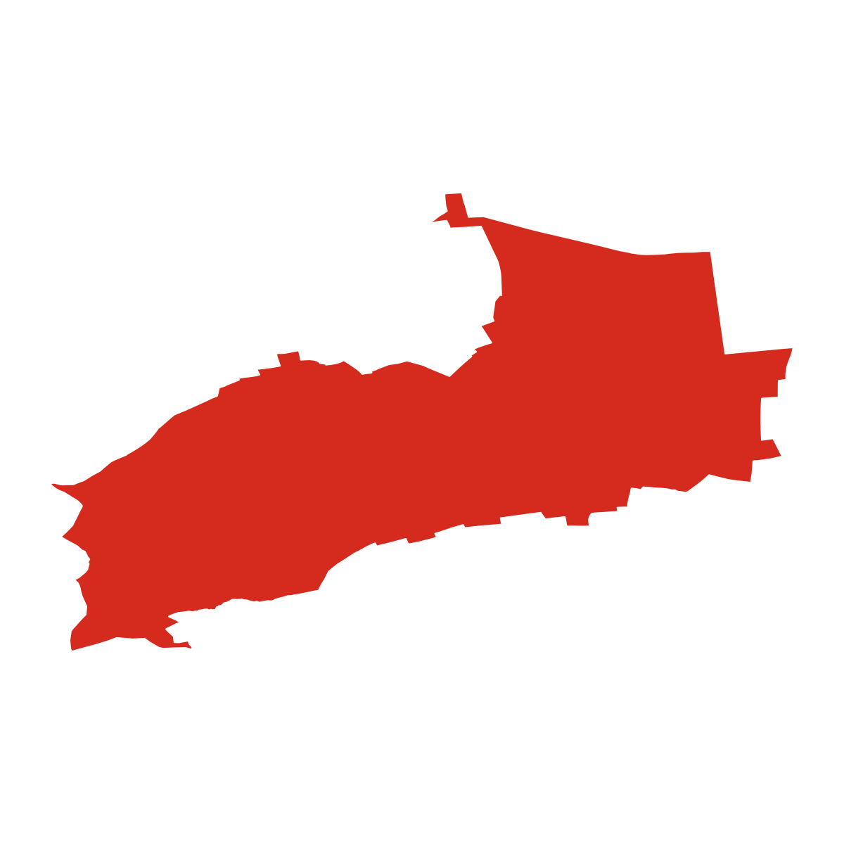 Úhonice boundary map