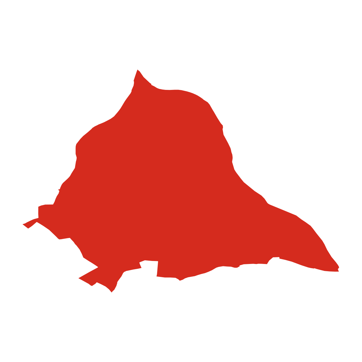 Úhořilka boundary map