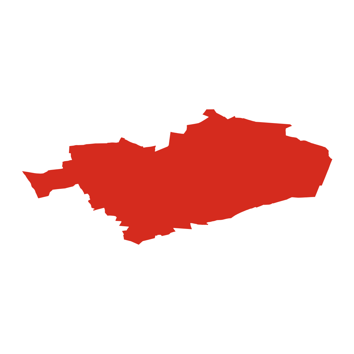 Újezd nad Lesy boundary map