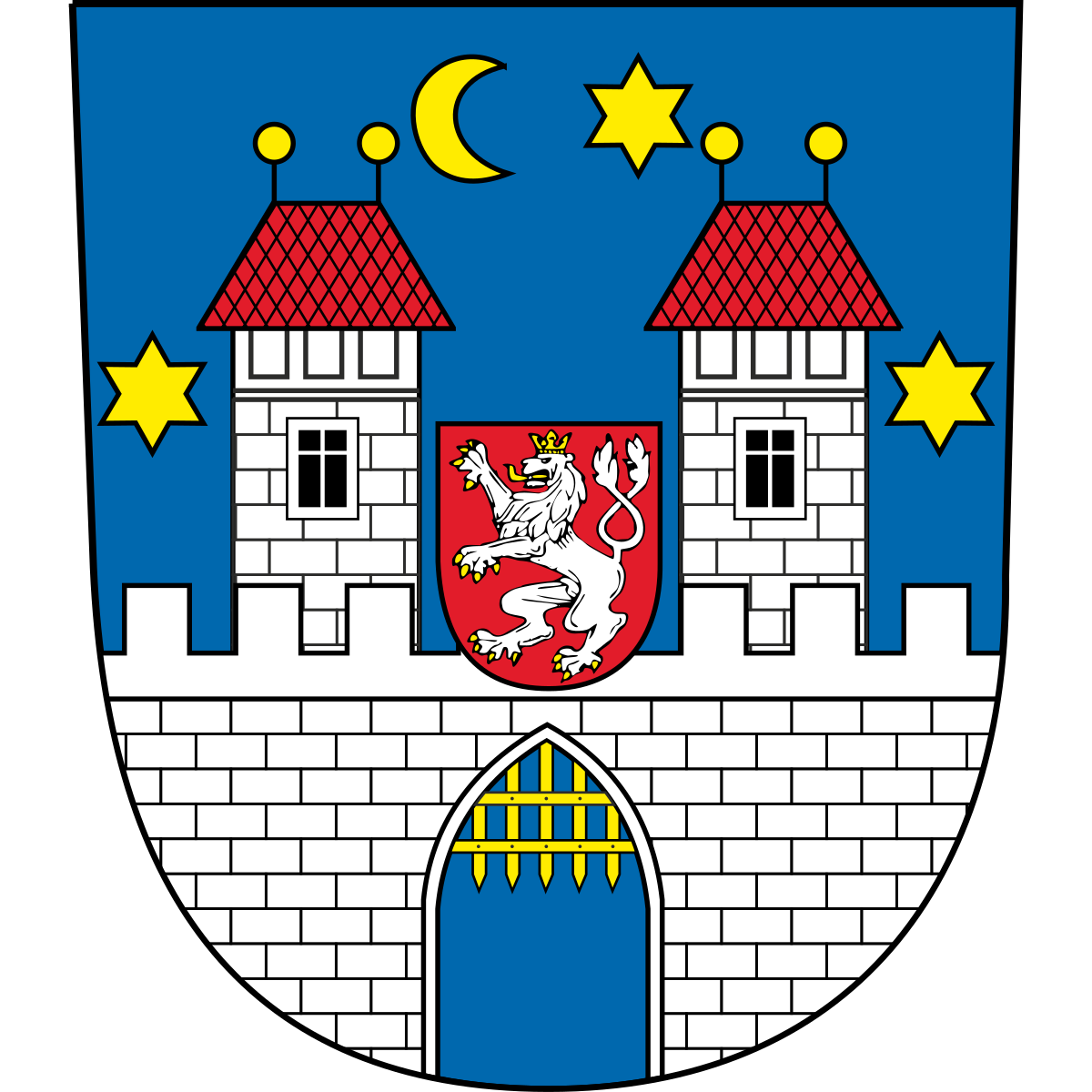 Coat of arms of Václavské Předměstí, South Bohemian Region