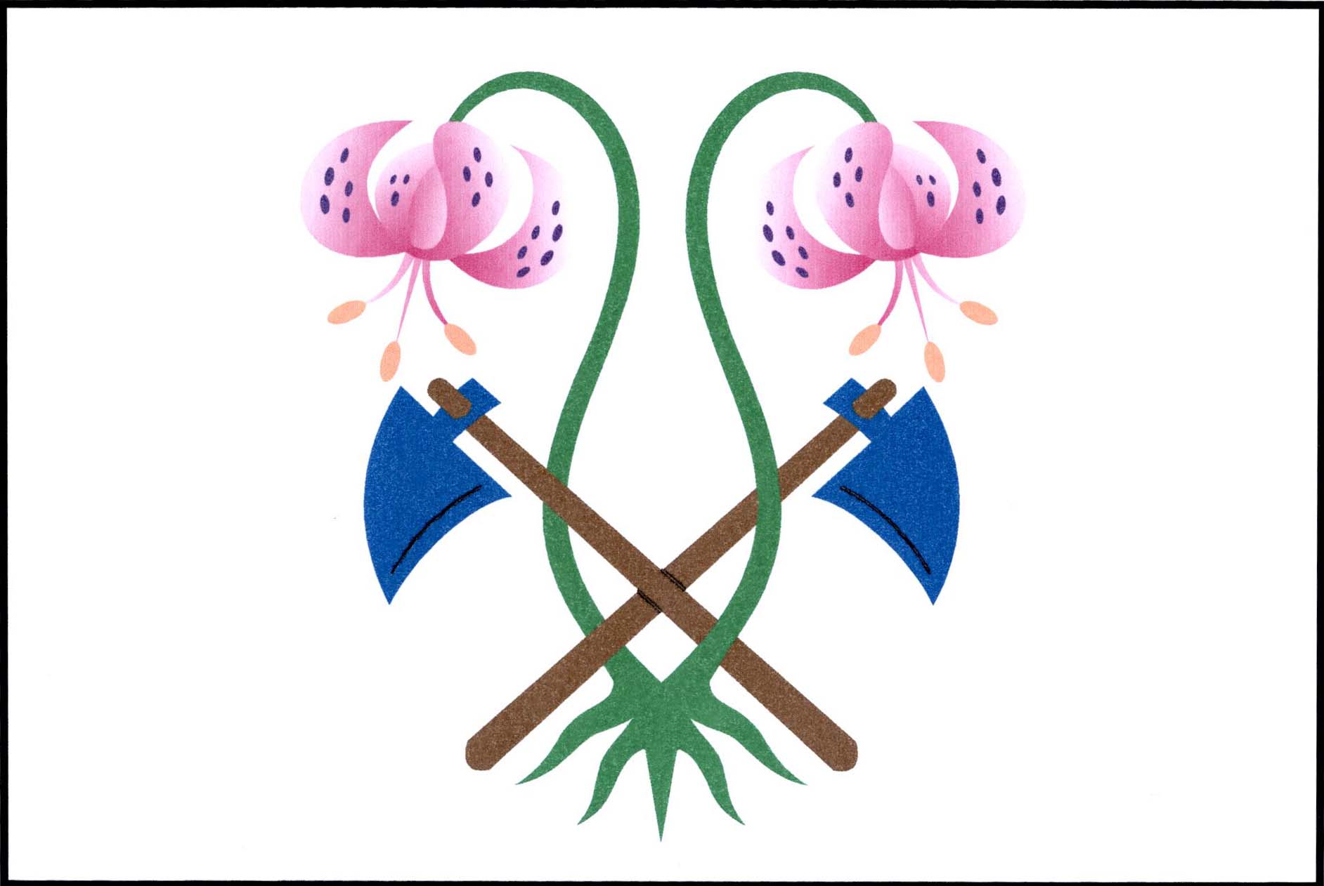 Flag of Vápenice, Zlín Region