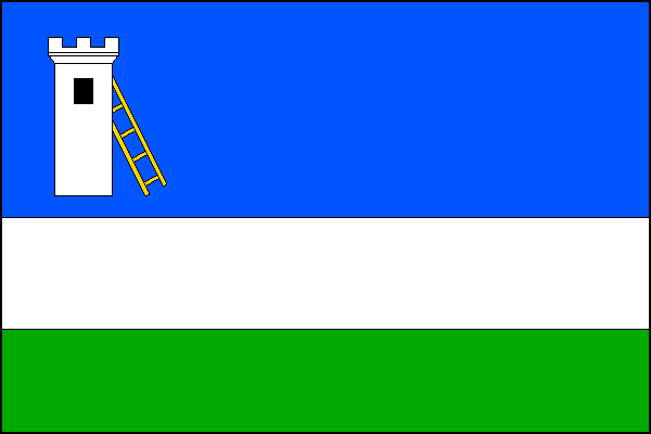 Flag of Vápensko, Central Bohemian Region