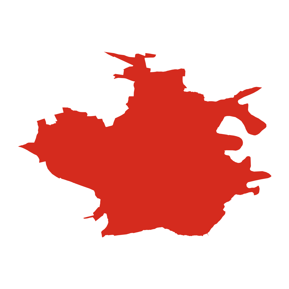 Velešín boundary map