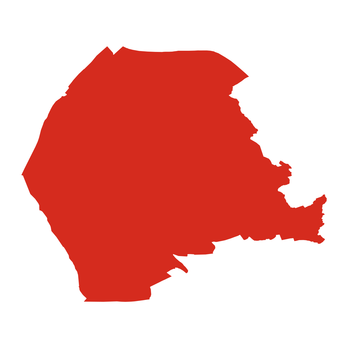 Velká nad Veličkou boundary map