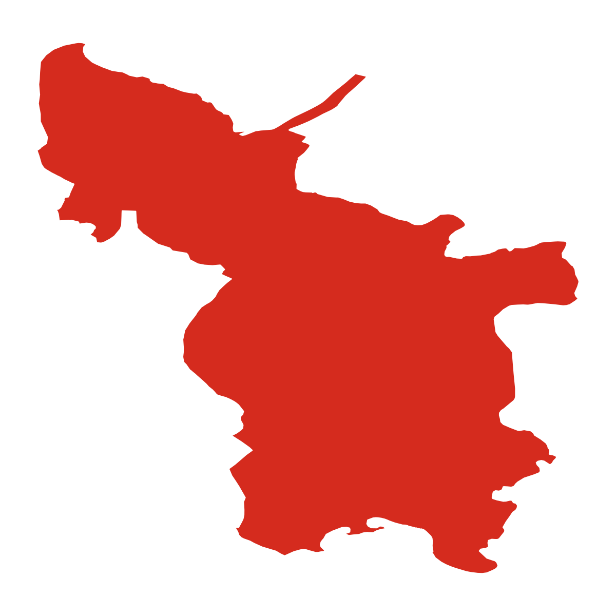 Velké Petrovice boundary map