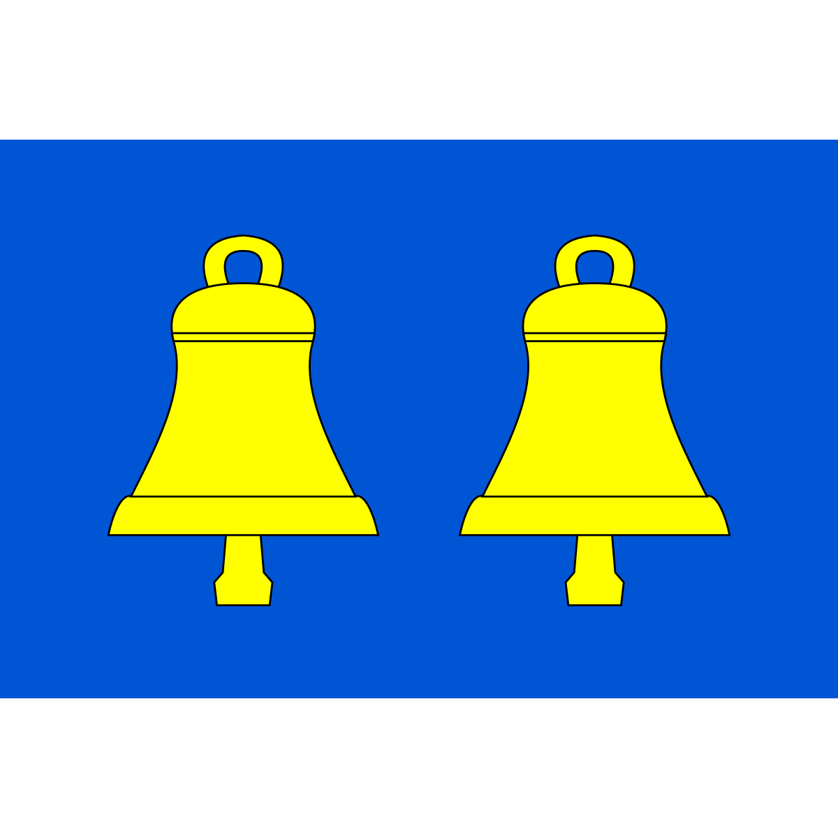 Flag of Velké Přílepy, Central Bohemian Region