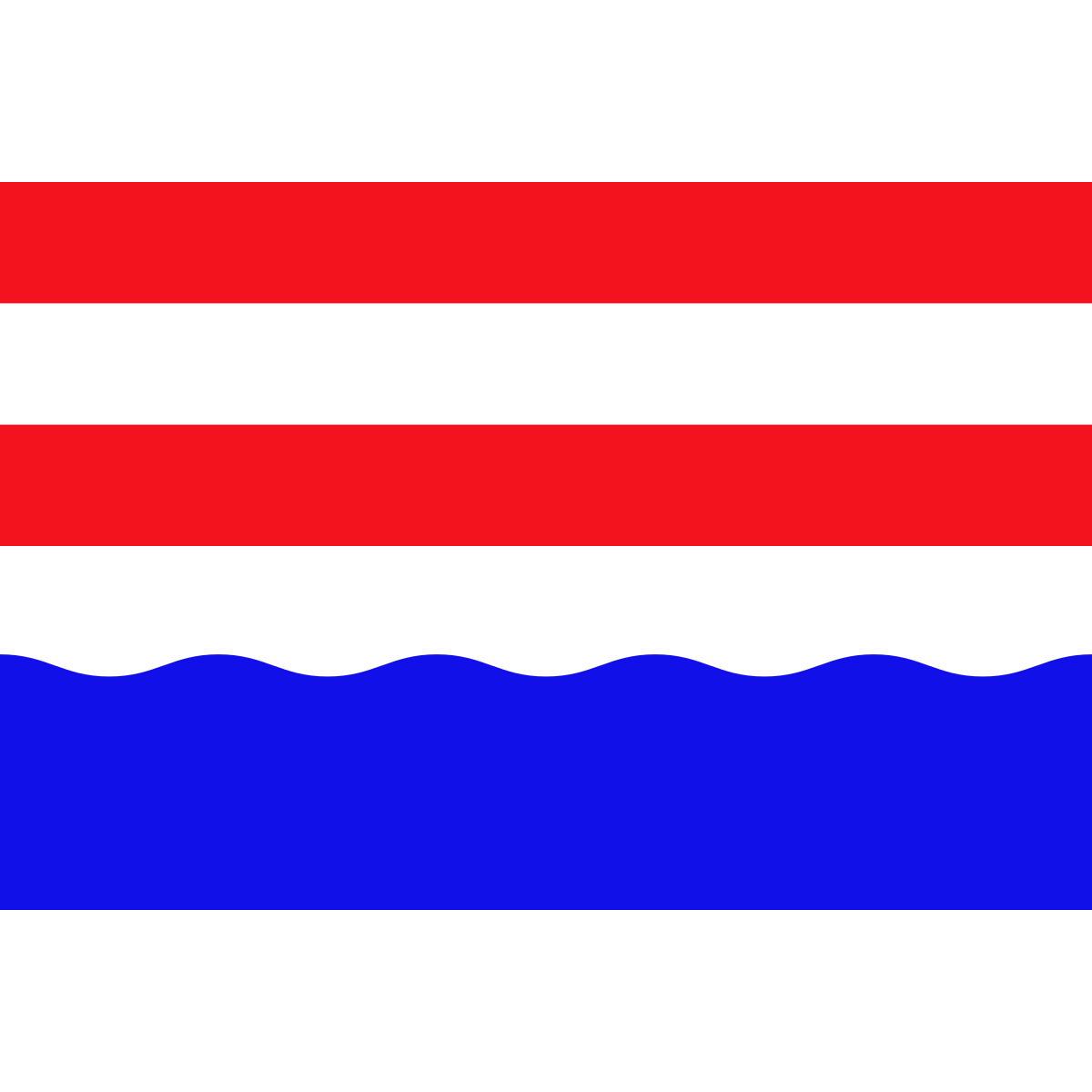 Flag of Velké Přítočno, Central Bohemian Region