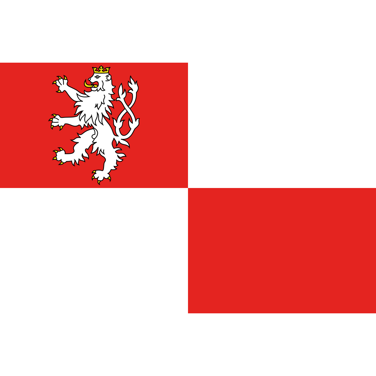 Flag of Velký Rapotín, Plzeň Region