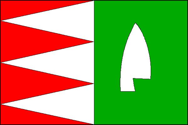 Flag of Velký Týnec, Olomouc Region