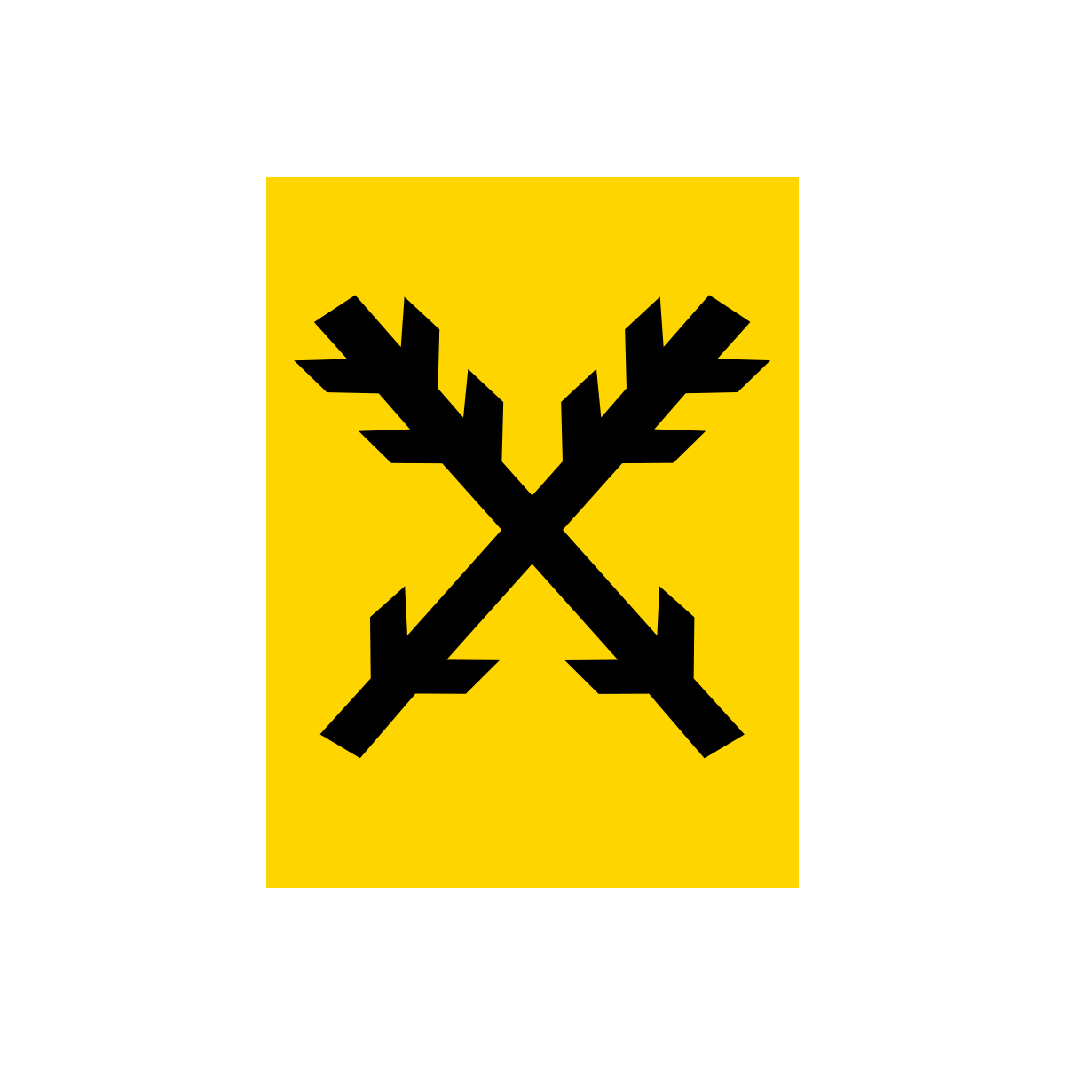 Flag of Vesce, Vysočina Region
