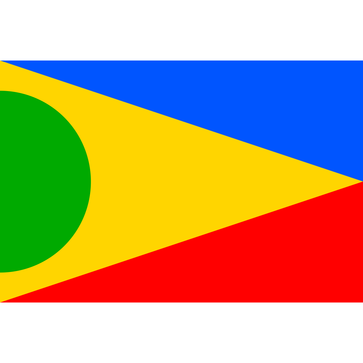 Flag of Vesce, Ústí nad Labem Region