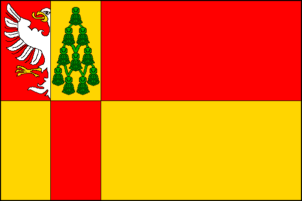 Flag of Vestec, Central Bohemian Region