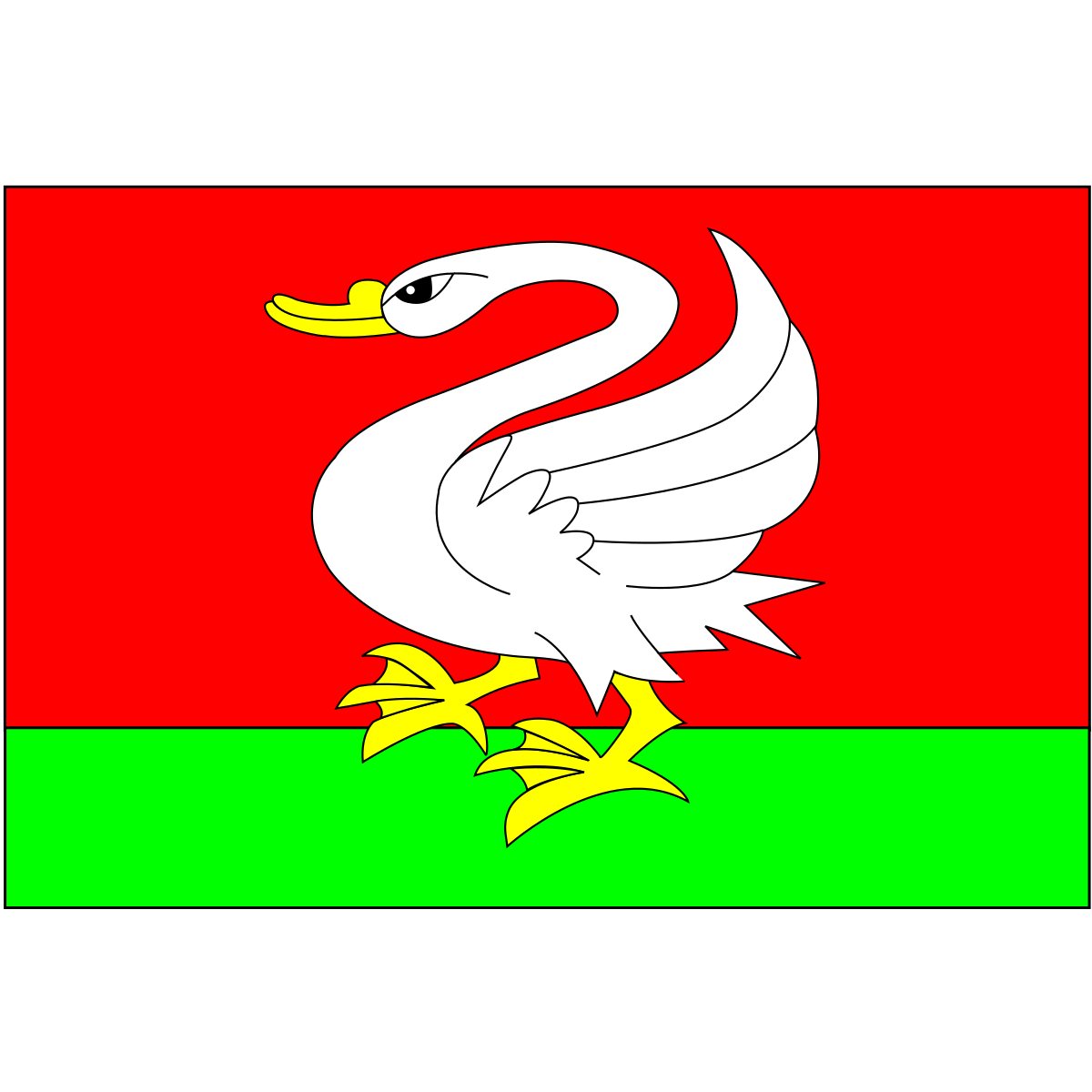 Flag of Víchov, Plzeň Region