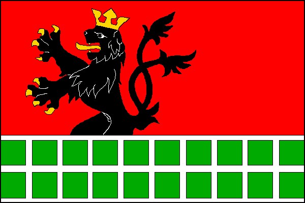 Flag of Vikýřovice, Olomouc Region