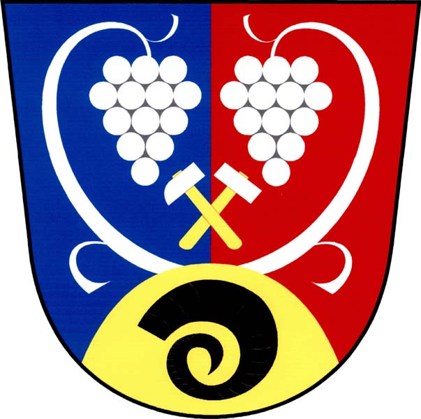 Coat of arms of Vinařice, Central Bohemian Region