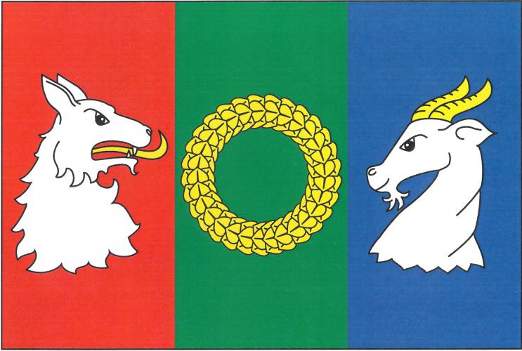 Flag of Vlkaneč, Central Bohemian Region