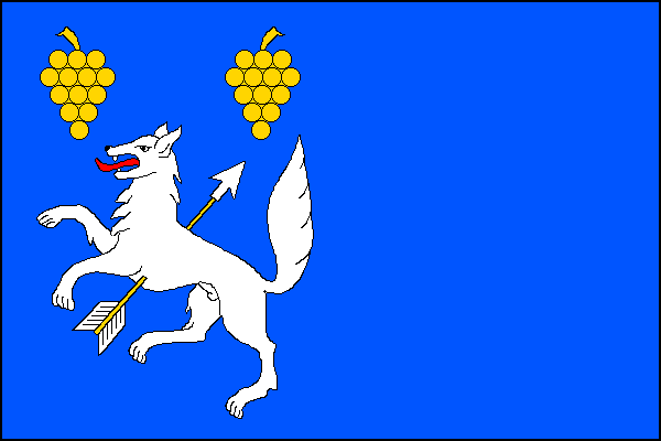 Flag of Vlkoš, South Moravian Region